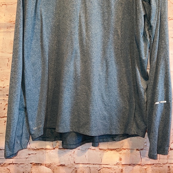 Nike Men drifit element 1/2 zip running top shirt long sleeve blue XL reflective - Picture 3 of 10